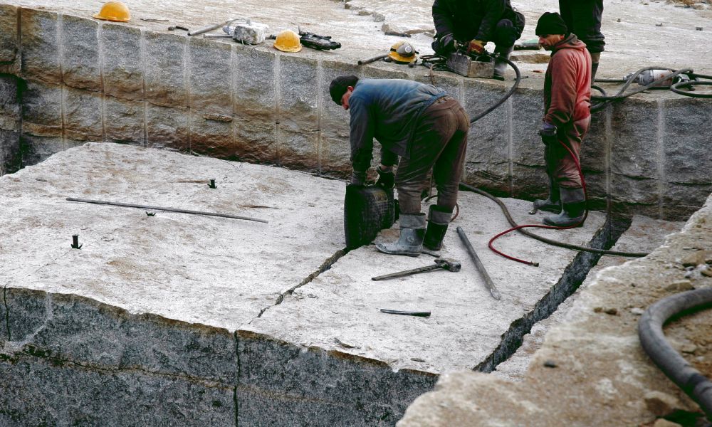 Granit Griys hellgrau aus Schlesien