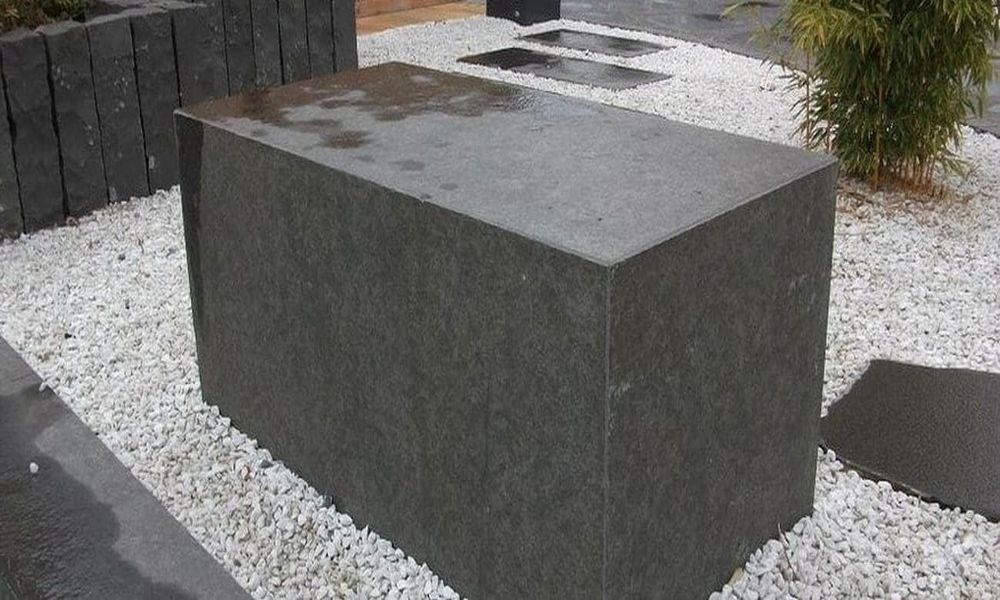 Sitzblöcke Granit Pedro Black